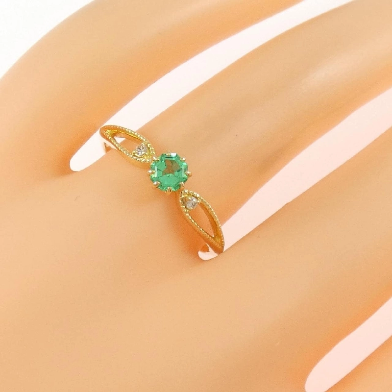 Nhẫn Emerald K18YG 0.28CT - Hàng hiệu Chính hãng 849233