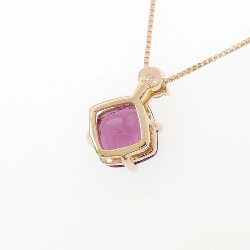 K18PG Garnet Necklace 1.50CT - Hàng hiệu Authentic 860848
