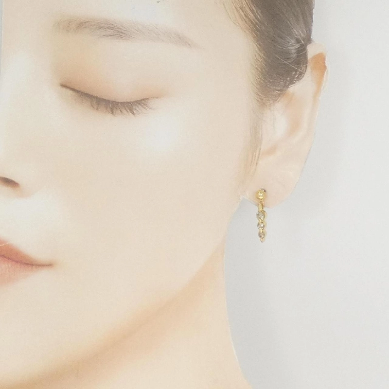 K18YG Bông tai kim cương 0.6CT - Hàng hiệu Chính hãng 875128