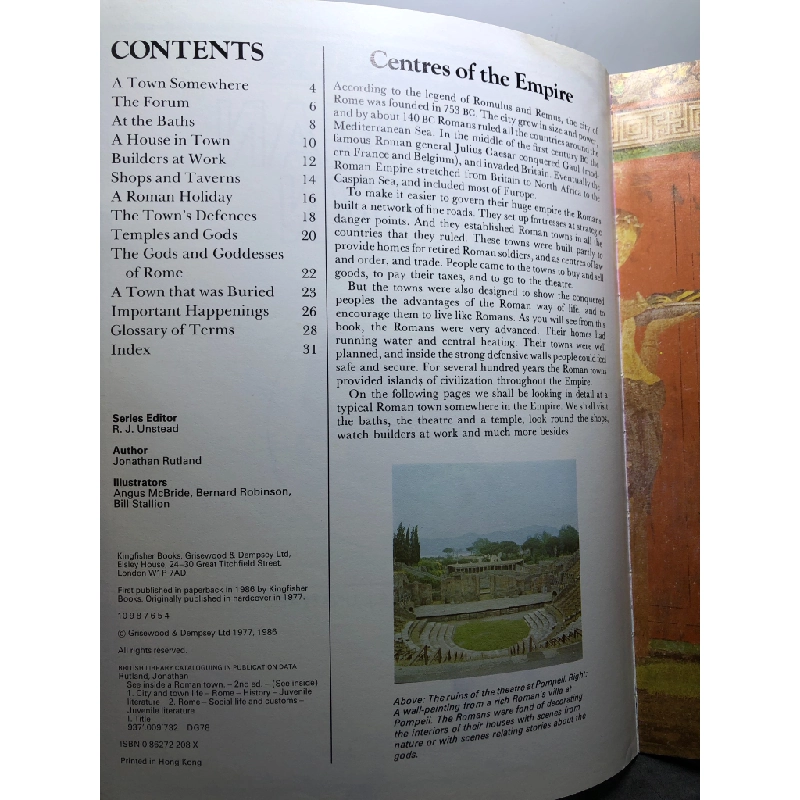 See Inside A Roman Town mới 85% bẩn nhẹ R.J.Unstead HPB2607 NGOẠI VĂN 451093