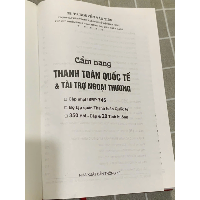 Cẩm nang thanh toán quốc tế và tài trợ ngoại thương  TS. Nguyễn Văn Tiến 545424