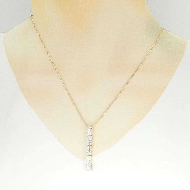 K18YG/K18WG Dây chuyền kim cương 0.32CT - Hàng hiệu Chính hãng 862275