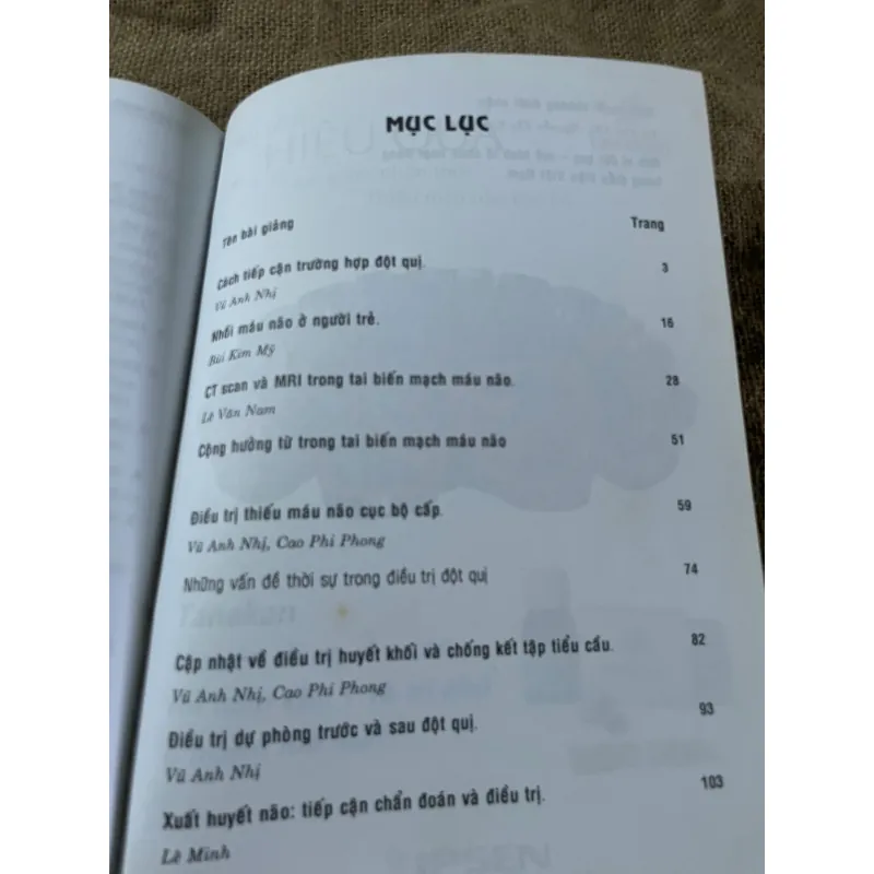 TAI BIỂN MẠCH MÁU NÃO- GIÁO TRÌNH - SÁCH Y 573150