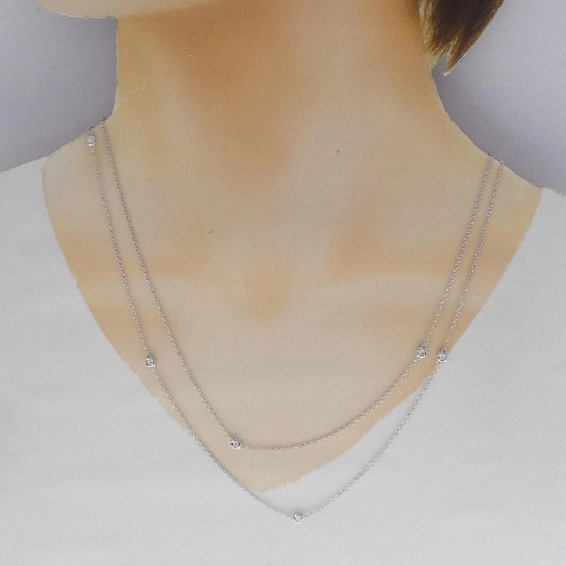 K18WG Dây chuyền kim cương 0.45CT - Hàng hiệu Chính hãng 847168