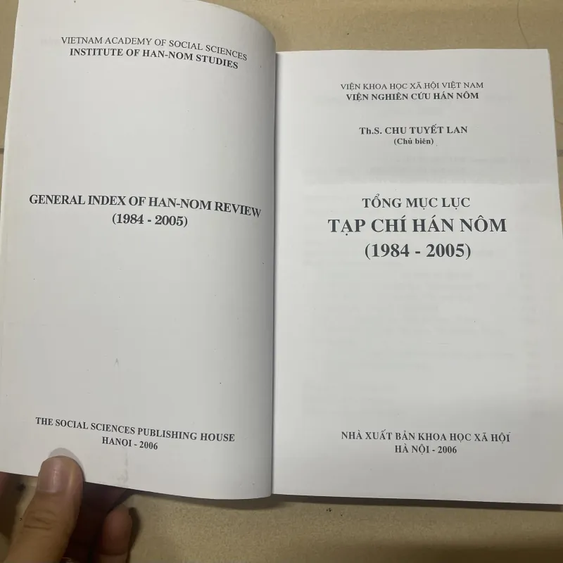 Tổng mục lục tạp chí Hán Nôm( 1984-2005) c43 977202