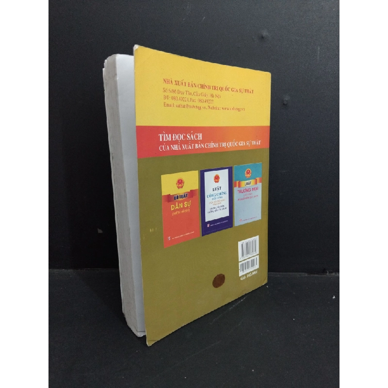 Bộ luật tố tụng dân sự (hiện hành) (sửa đổi, bổ sung năm 2019, 2020) mới 80% ố có viết nhẹ gấp góc 2021 HCM2811 GIÁO TRÌNH, CHUYÊN MÔN 353515