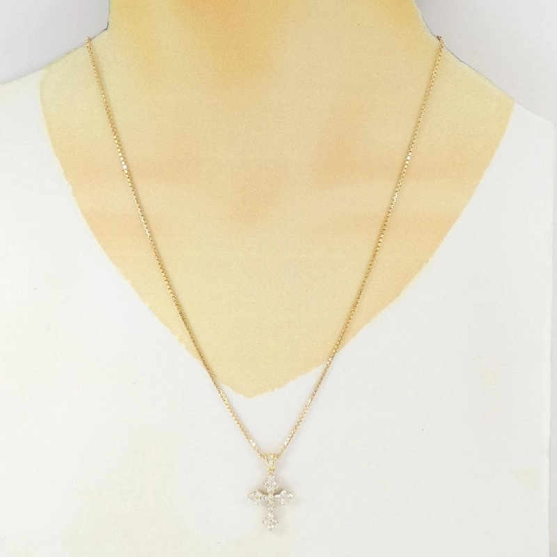 K18YG Dây chuyền kim cương chéo 1.00CT - Hàng hiệu chính hãng 846948