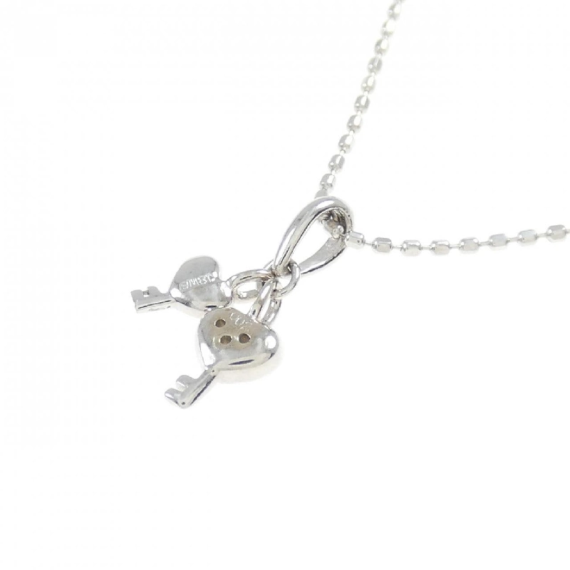 K18WG Dây chuyền kim cương 0.02CT - Hàng hiệu Chính hãng 860459