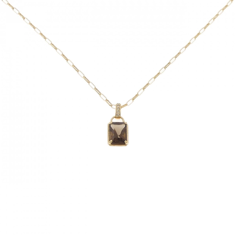 K18YG Đá quý khói Mặt dây chuyền - Hàng hiệu Authentic 865556