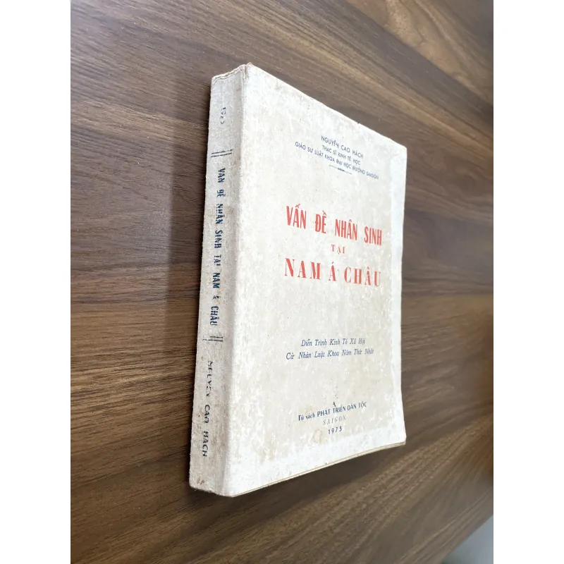 VẤN ĐỀ NHÂN SINH TẠI NAM Á CHÂU - NGUYỄN CAO HÁCH 1030458