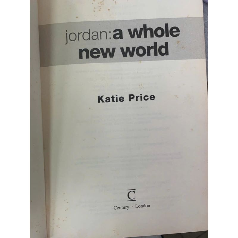 JORDAN: A WHOLE NEW WORLD - KATIE PRICE 519774