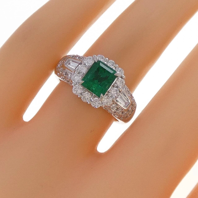 Nhẫn Emerald PT900 1.13CT - Hàng hiệu Chính hãng 850204