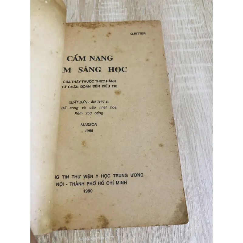 CẨM NANG LÂM SÀNG HỌC (T4) 1013027