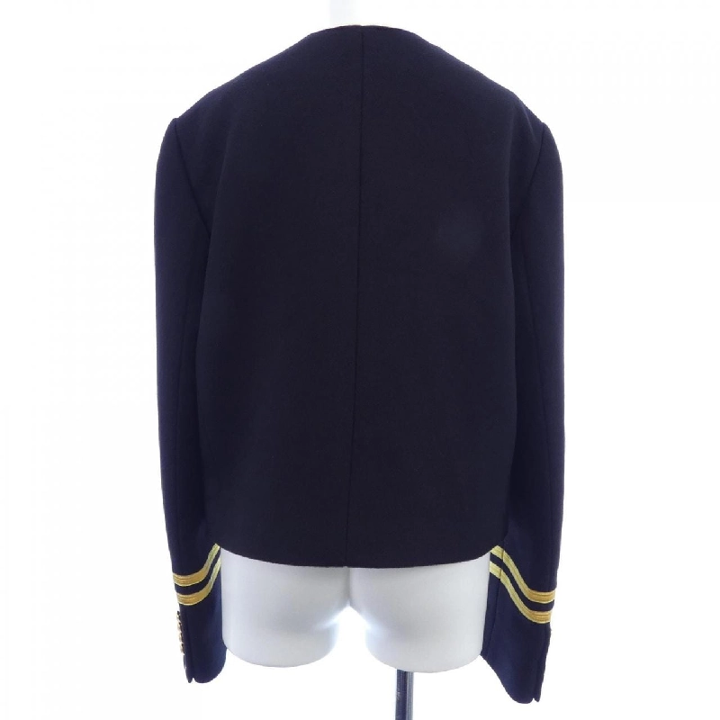 Áo khoác không cổ CELINE SPENCER CAPTAIN JACKET 2V75F6700 634165