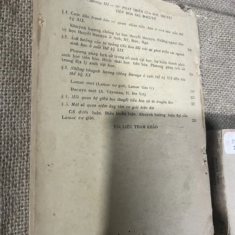Học thuyết tiến hóa - 2 tập- cuốn 1 mất bìa  714914