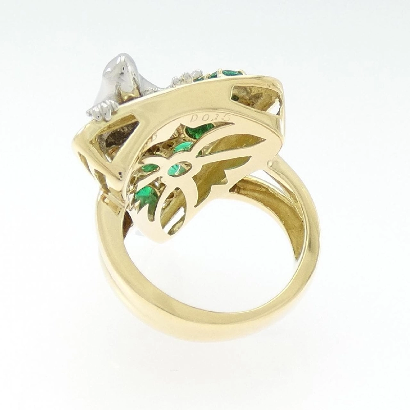 Nhẫn Ngọc Lục Bảo K18YG/PT900 1.46CT - Hàng hiệu Chính hãng 854263