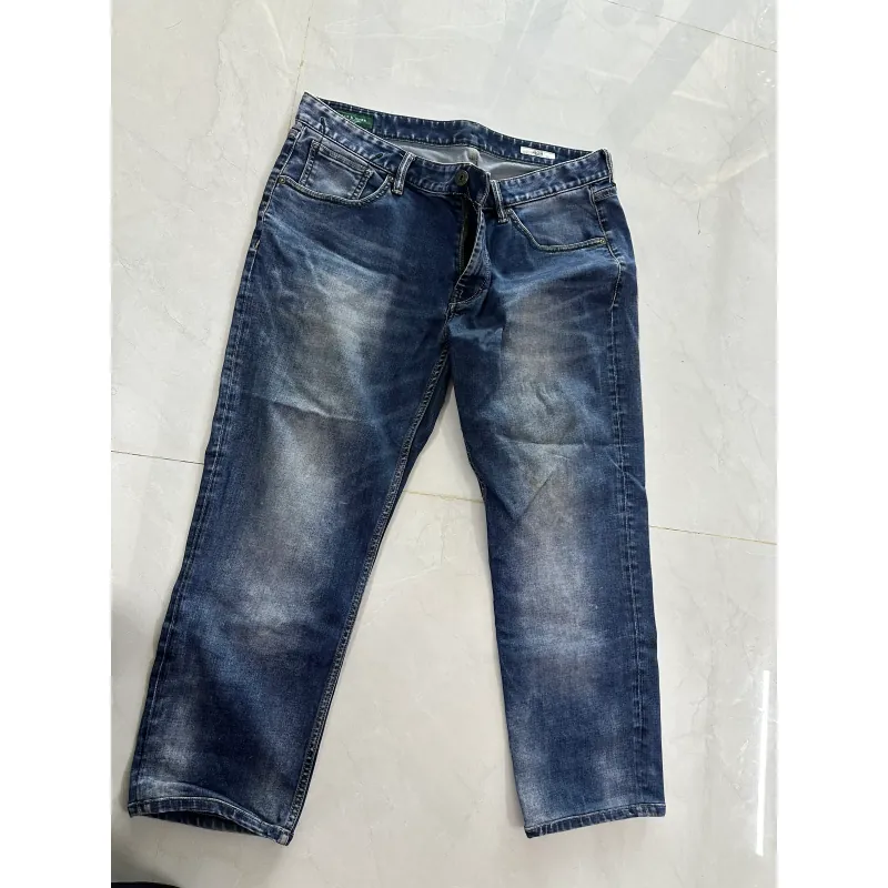 Quần jeans nam slim fit dáng chuẩn, màu xám và xanh đậm 800422