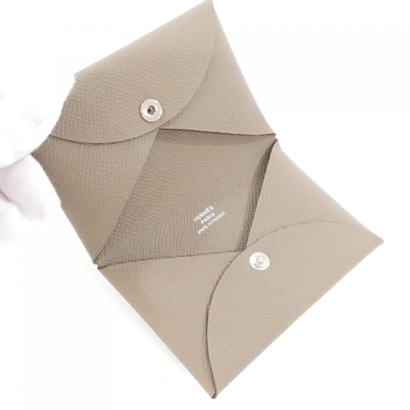 【Sản phẩm chưa sử dụng】Thẻ đựng thẻ Hermes Calvi 044164CK 624963