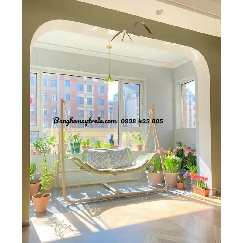 Xích đu đan dây dù treo sân vườn 692756