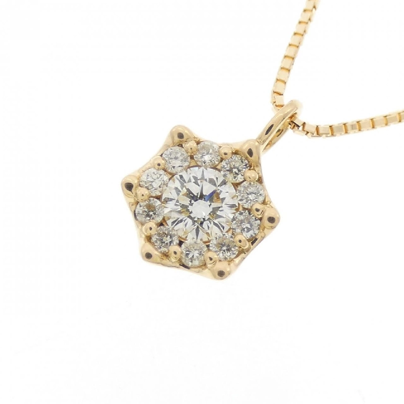 K18YG Dây chuyền kim cương 0.31CT - Hàng hiệu Chính hãng 860744