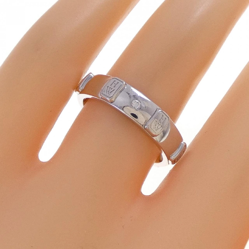 Nhẫn logo HW Harry Winston - Hàng hiệu Authentic 834022