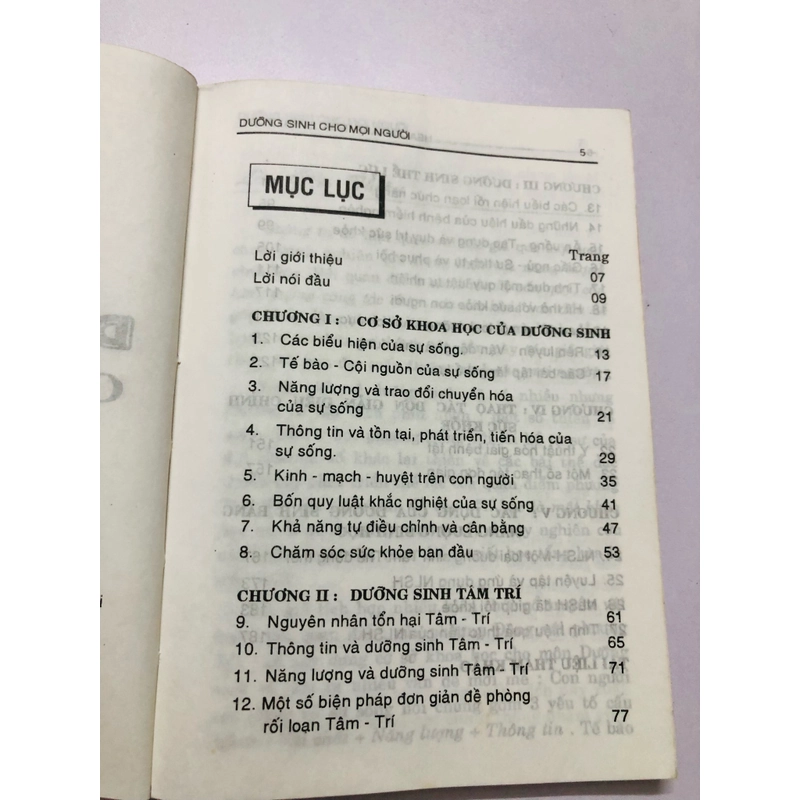 DƯỠNG SINH CHO MỌI NGƯỜI  - 194 trang, nxb: 1997 360415