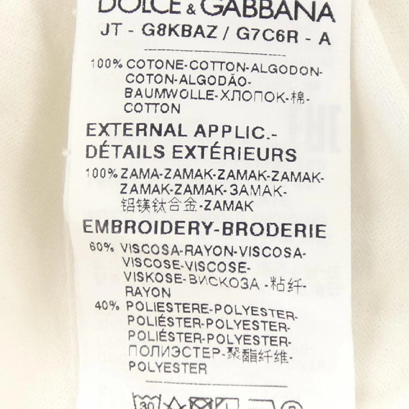 Dolce & Gabbana DOLCE&GABBANA G8KBAZ/G7C6R Áo thun - Hàng hiệu Chính hãng 890746