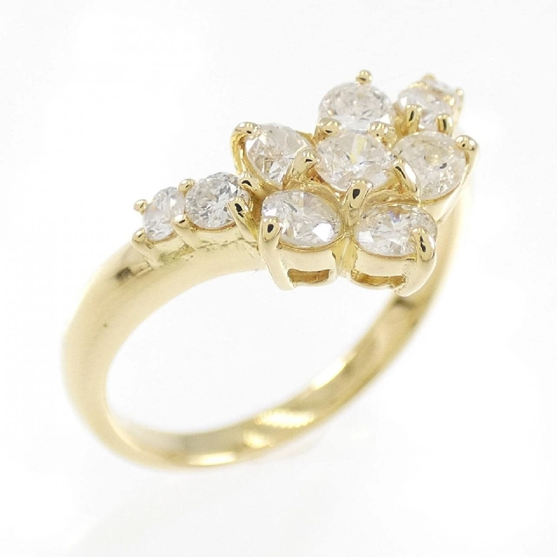 Nhẫn kim cương hoa K18YG 0.53CT 673310