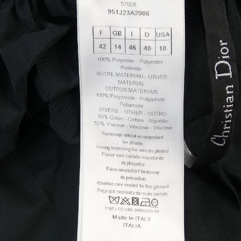 クリスチャンディオール CHRISTIAN DIOR 951J23A2006 Váy - Hàng hiệu Chính hãng 819729