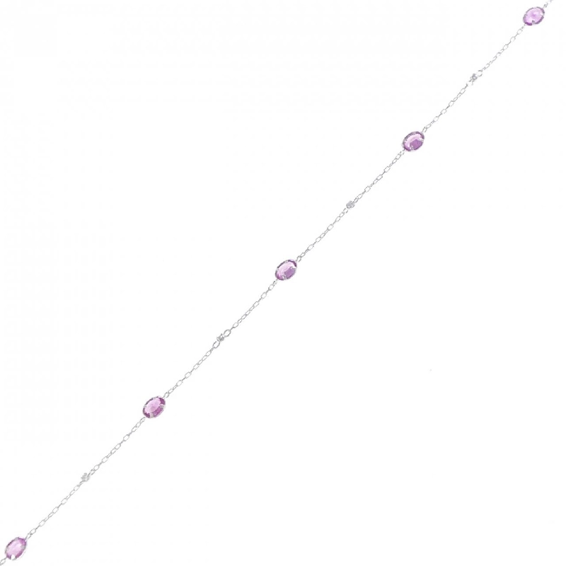 K18WG Sapphire Bracelet 0.98CT - Hàng hiệu Authentic 870504