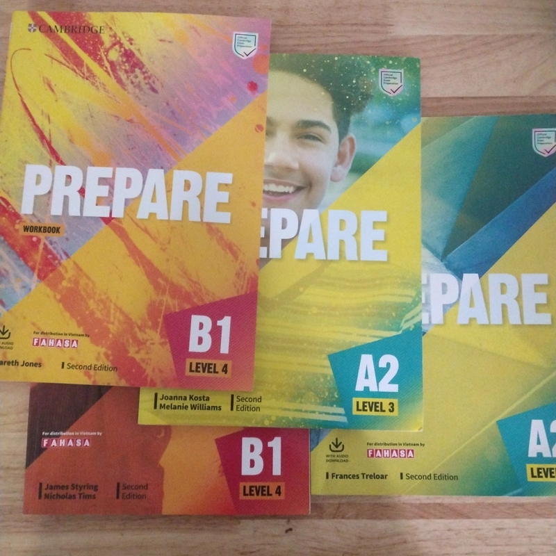 Bộ Prepare Cambridge Fahasa A2 B1 cũ 544016