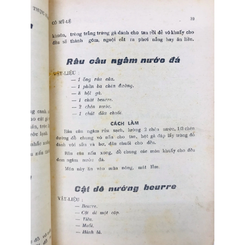 Gia chánh thực hành - Cô Mỹ Lệ 125702