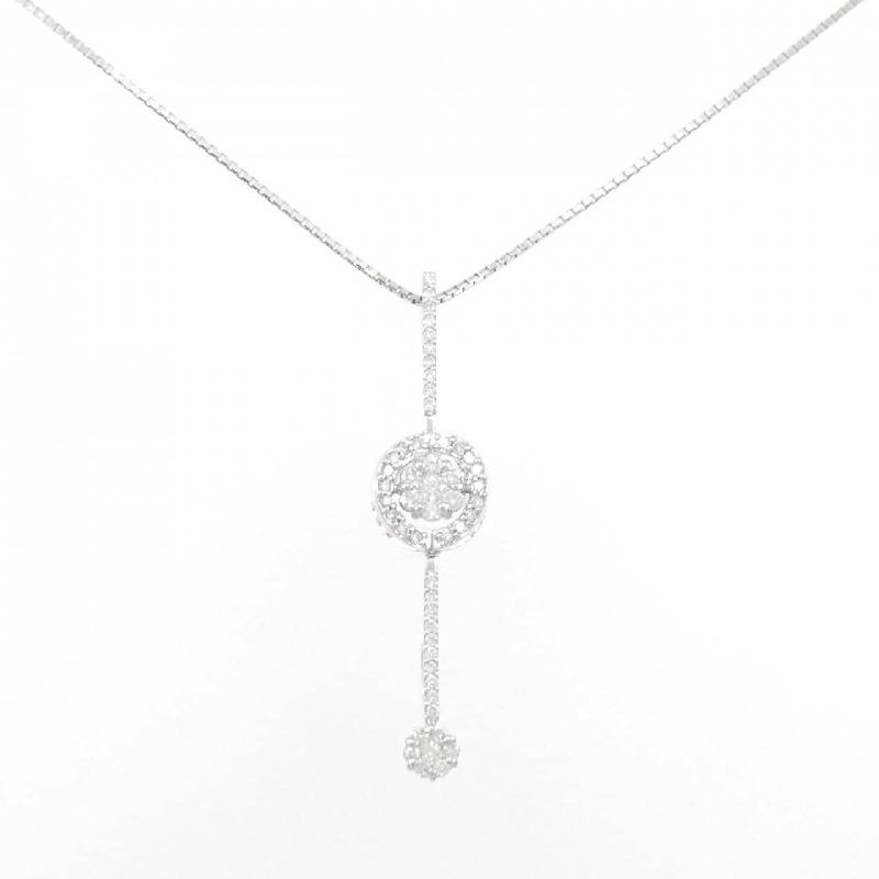 K18WG 2WAY Dây chuyền kim cương 0.70CT - Hàng hiệu Authentic 862355