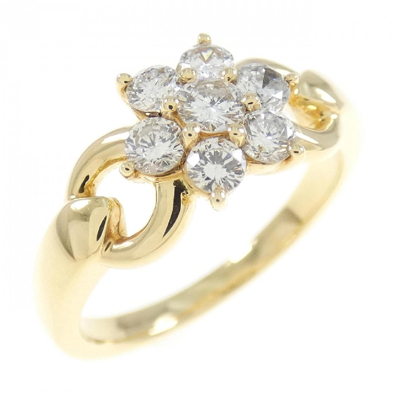 Nhẫn kim cương hoa K18YG 0.53CT - Hàng hiệu chính hãng 855458