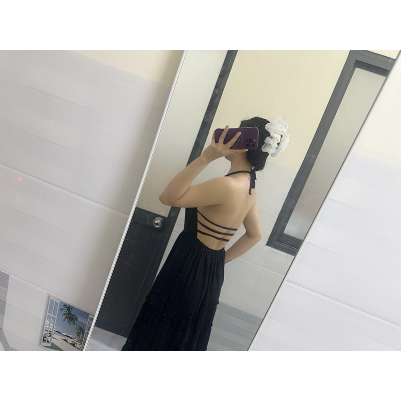 Váy maxi hở lưng, dạo phố, đi biển bao xinh, size S,M mang đẹp 478953