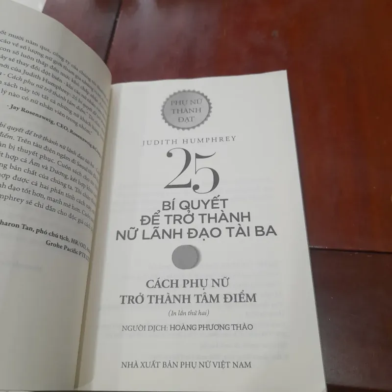Judith Humphrey - 25 BÍ QUYẾT ĐỂ TRỞ THÀNH NỮ LÃNH ĐẠO TÀI BA 705162