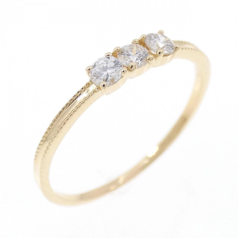 【Remake】Nhẫn kim cương K18YG 0.15CT 673538