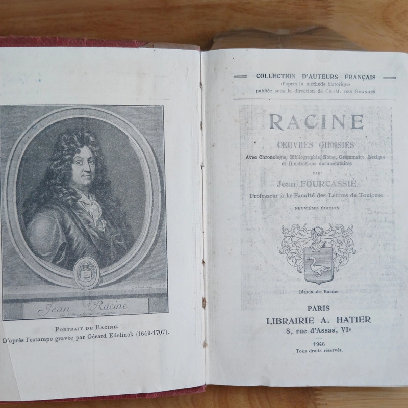 RACINE OEUVRES CHOISIES (Xb 1946) - J FOURCASSIE 548582