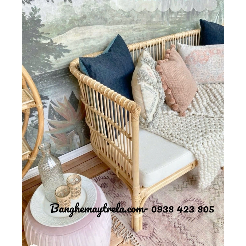 Ghế sofa mây phòng khách hiện đại đơn giản 444006