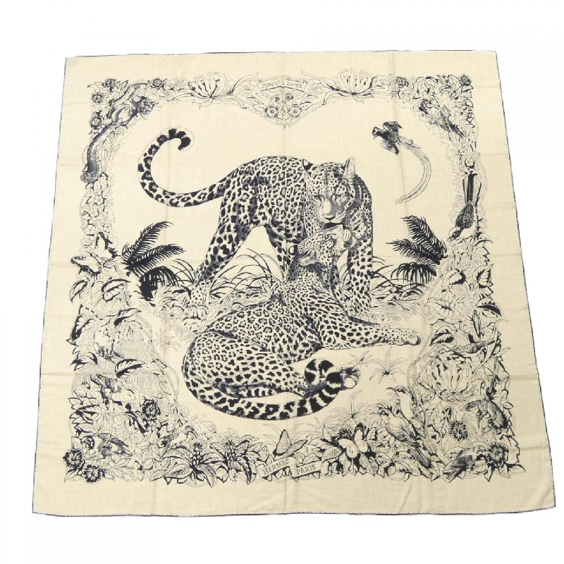HERMES JUNGLE LOVE Khăn choàng - Hàng hiệu Authentic 834189