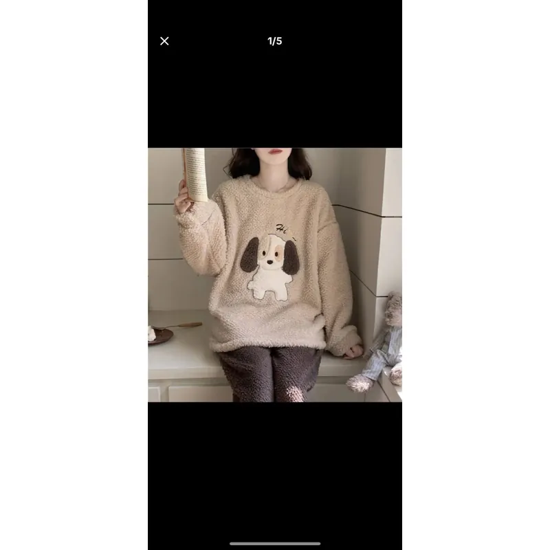 Áo nỉ lông mặt thú bỗng chốc  731420