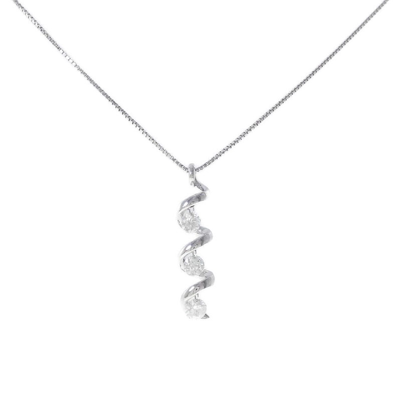 K18WG Dây chuyền kim cương 0.53CT - Hàng hiệu Authentic 863400