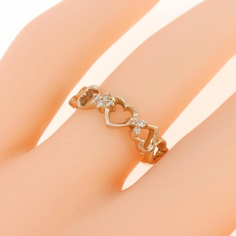 Nhẫn kim cương hình trái tim và hoa K18PG 0.05CT - Hàng hiệu chính hãng 855919