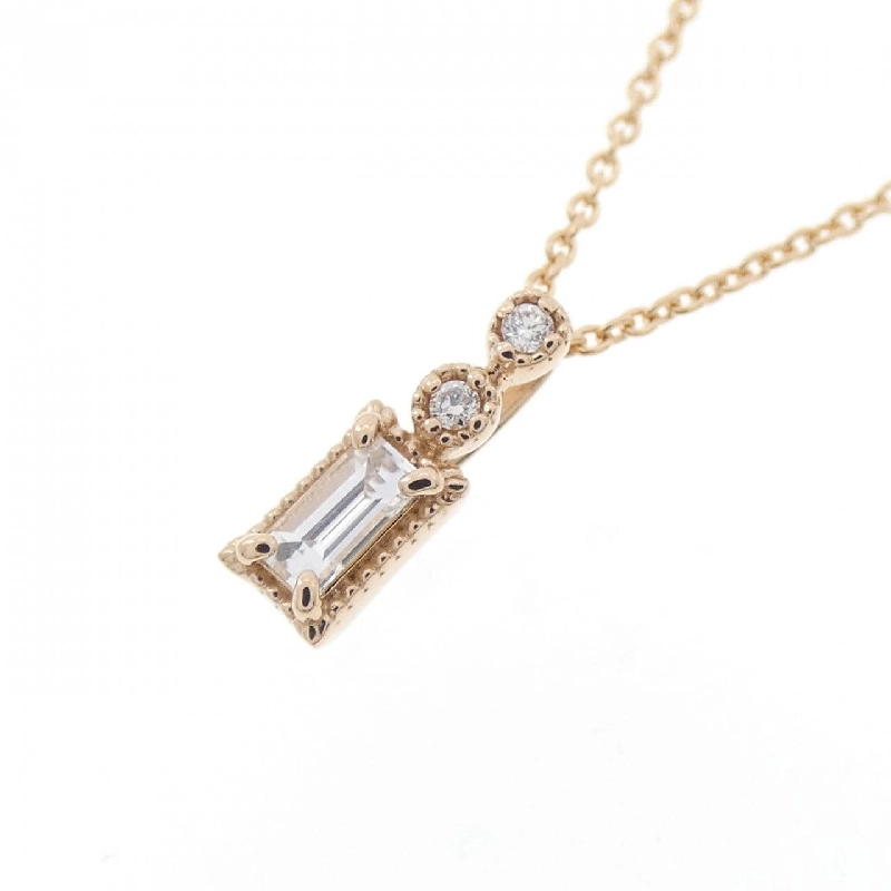 Dây chuyền kim cương K18PG 0.10CT - Hàng hiệu chính hãng 860718