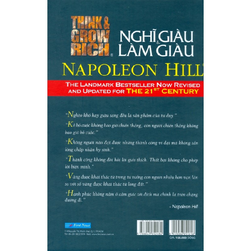 Nghĩ Giàu Và Làm Giàu (Bìa Cứng) - Napoleon Hill 27868