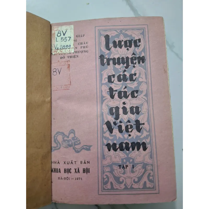 Lược truyện các tác gia Việt Nam (Tập I) – Nhiều tác giả 758858