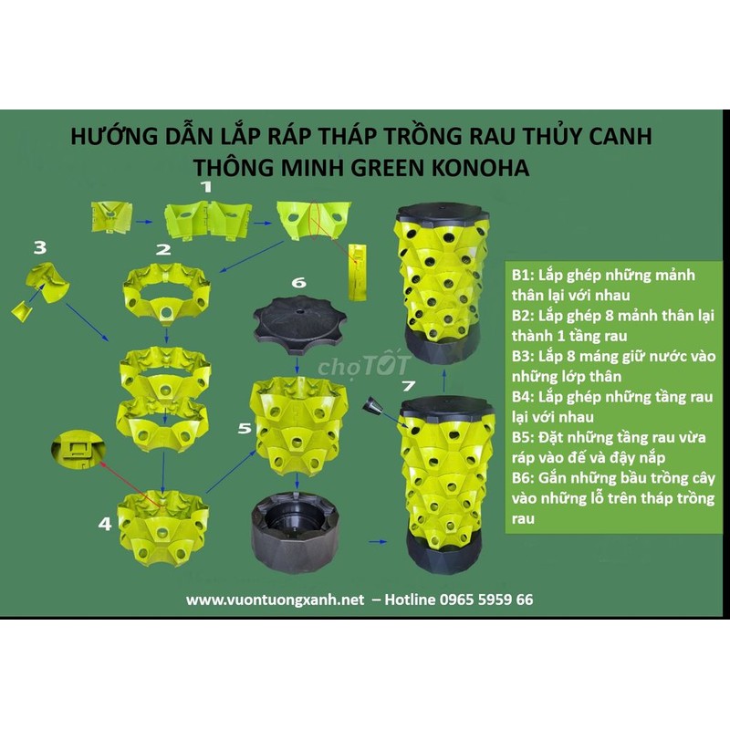 Tháp trồng rau thủy canh 9 tầng 169188