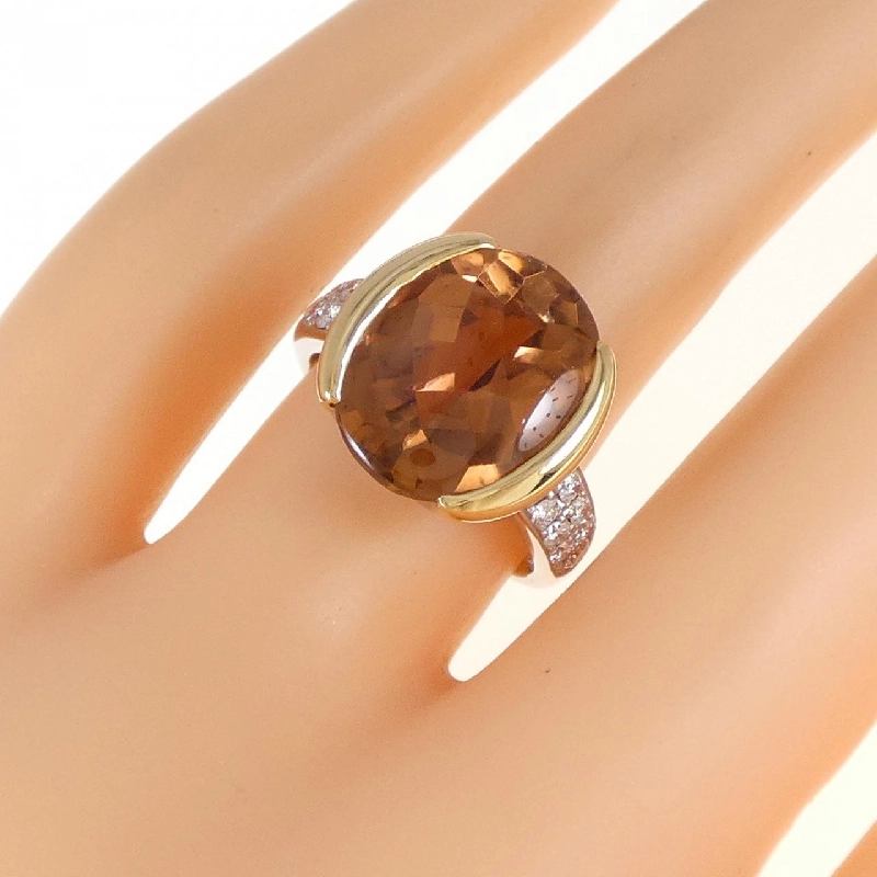 Nhẫn tourmaline PT900/K18YG 7.56CT 672594