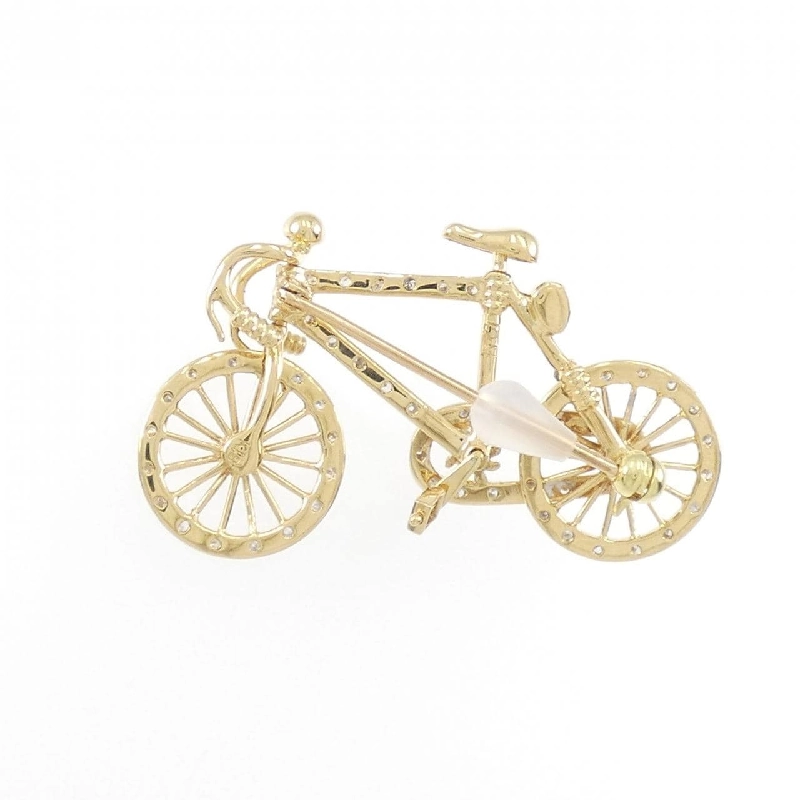 K18YG/K18WG Bánh xe kim cương Brooch 0.29CT - Hàng hiệu Chính hãng 872601