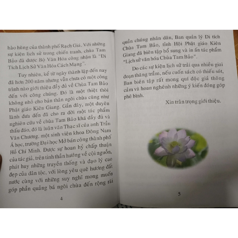 Lịch sử - văn hoá chùa Tam Bảo TP Rạch Giá - 2012 - 168 trang TÂM LINH - TÔN GIÁO - THIỀN ANTQ1301 909971